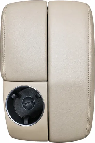 Apoio Braço C/ Porta Copos Console Central Audi Q7 2012/2014 Bege