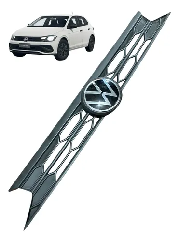 Grade Parachoque Dianteiro Vw Polo Track 2025 2gx853653a Cinza Fosco