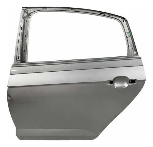 Porta Traseira Esquerda Volkswagen Virtus 2020 C/detalhe Traseira Esquerda Prata