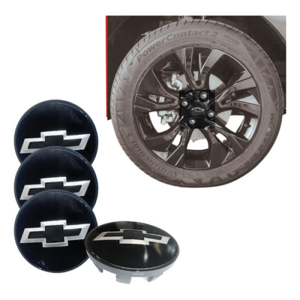 Calotinha Central Roda Liga Leve Gm Onix Prisma Spin Sonic