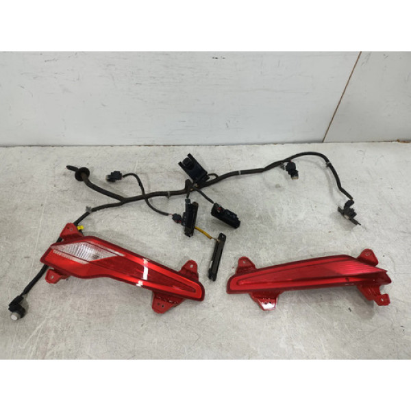 Kit Defletor Parachoque Tras Hb20 2020 A 2022 Orig 26562 Vermelho