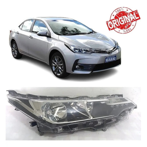 Farol Toyota Corolla 2017 2018 Led 5 Pinos Direito 12728 Direito