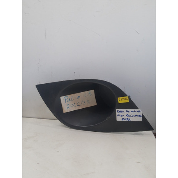 Moldura Farol De Milha Fiat Palio Attrac 2012 Original 21703 Preto Ambos Os Lados