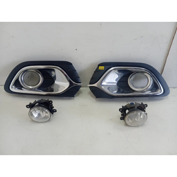 Farol Milha Sandero Logan 2015/2018 Esquerdo 24686 Preto