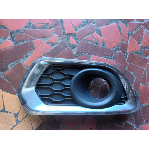 Moldura Farol Milha Sandero Logan 2015 A 2019 Esquerda 17014 Preto