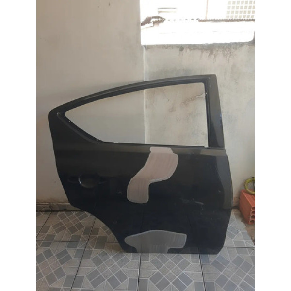 Porta Traseira Direita Nissan Versa 2012 A 2019 Original Traseira Direito Preto