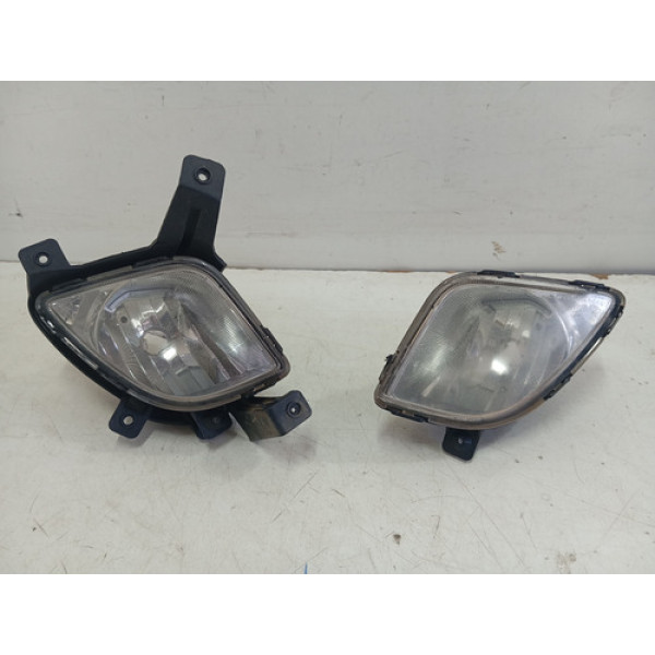 Par De Farol De Milha Hyundai Ix35 2012/2016 Original 24687 Prateado