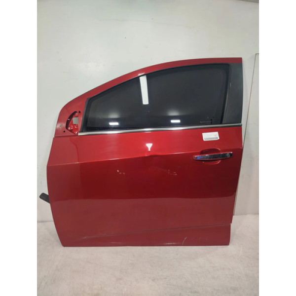 Porta Dianteira Esquerda Gm Sonic Completa 26191 Dianteira Esquerdo Vermelho