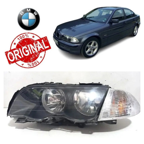 Farol Bmw 320 325 328i 330i 1999 01 Original Esquerdo 12919 Esquerdo