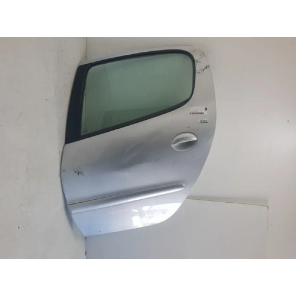 Porta Traseira Peugeot 206 L.e 2005 A 2013 Original 22139 Traseira Esquerdo Prateado