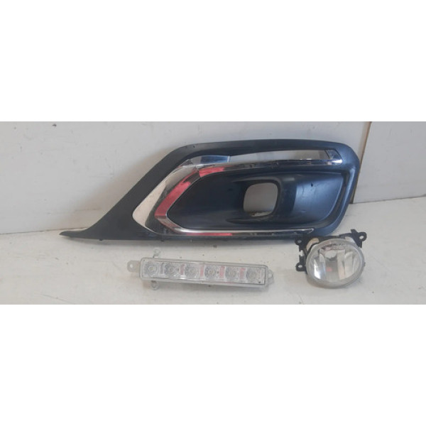 Farol Milha Peugeot 408 2016/2019 Esquerdo 24794 Preto