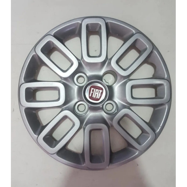Calota Novo Uno Aro 14 Original 1 Peça 10203 Cinza