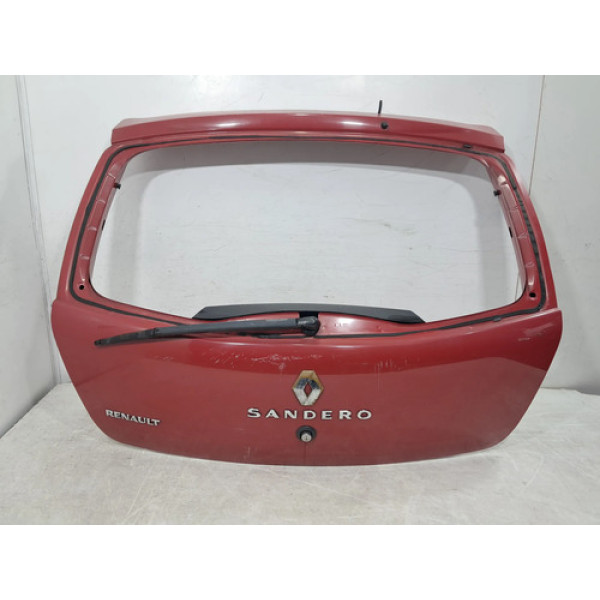 Tampa Traseira Sandero 2008 A 2014 Usada 26681 Vermelho