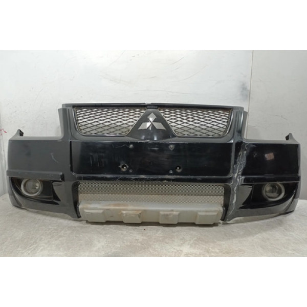 Parachoque Dianteiro Pajero Tr4 2010 2011 2012 2013 2014 2015 Usado Original 26764 Preto