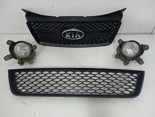 Grade Kia Picanto 2008 A 2012 Original 25376 Preto Fosco