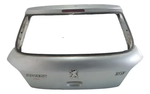 Tampa Traseira Peugeot 307 2006 A 2011 Original Usado 22257 Prateado