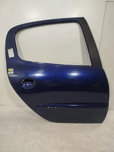 Porta Traseira Direita Peugeot 206 207 Usada 21803 Traseira Direito Azul