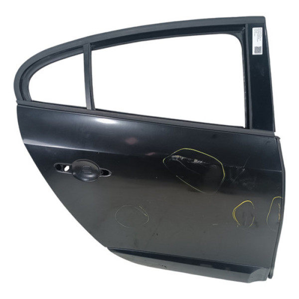 Porta Traseira Direita Fluence 2011 A 2018 (com Detalhes) Traseira Direita Preto
