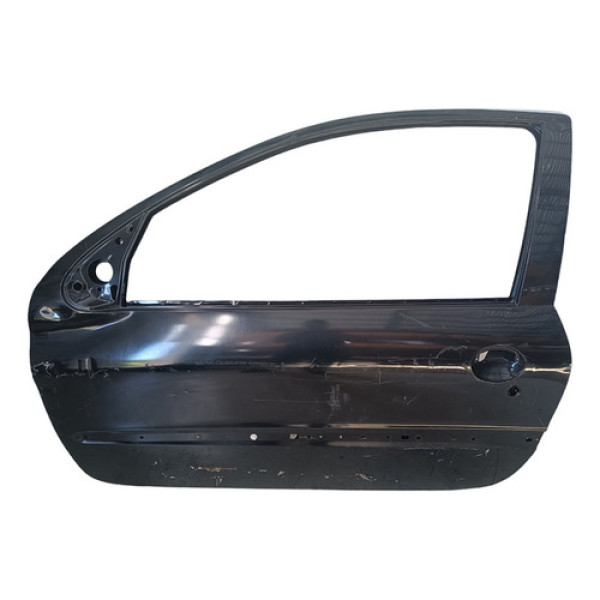 Porta Esquerda Peugeot 206 207 2p Hoggar C/detalhes Dianteira Esquerdo Preto