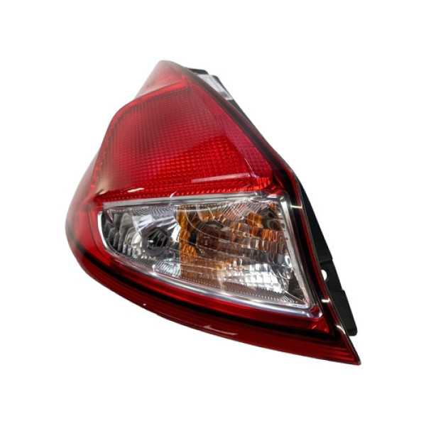 Lanterna Traseira Esquerda New Fiesta Hatch 2013 A 2019 Esquerdo Vermelho