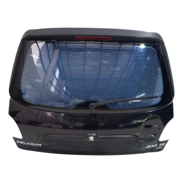 Tampa Traseira Peugeot 206 207 2002 A 2014 C/amassado Preto