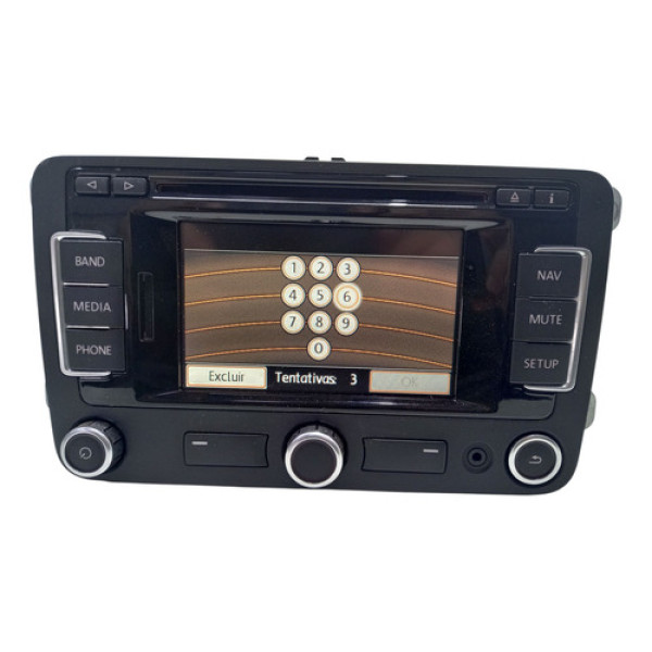 Multimídia Passat B7 Tiguan Amarok Jetta Cod. 3c8035278c Preto