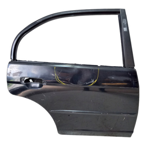 Porta Traseira Direita Civic 2001 A 2006 C/detalhes Traseira Direita Preto