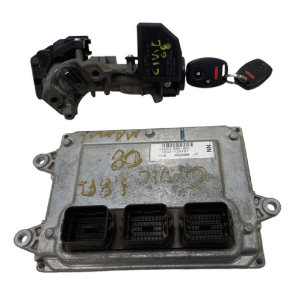  Kit Módulo Injeção Civic 1.8 07/12 Cod. 37820rnvb01