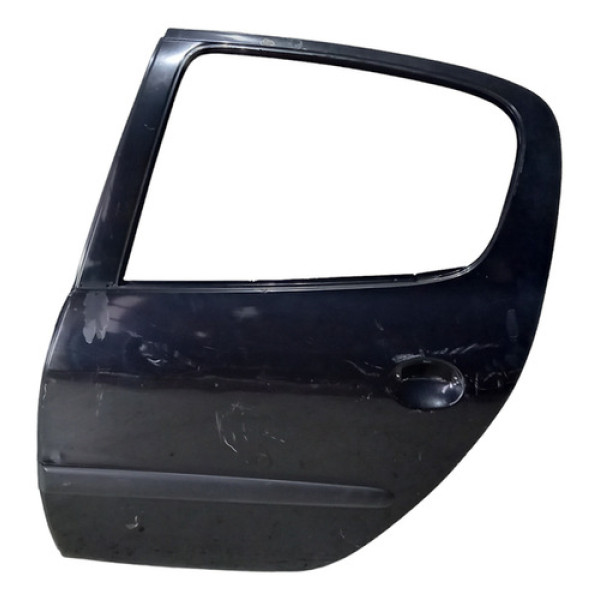 Porta Traseira Esquerda Peugeot 206 207 Passion Traseira Esquerda Preto