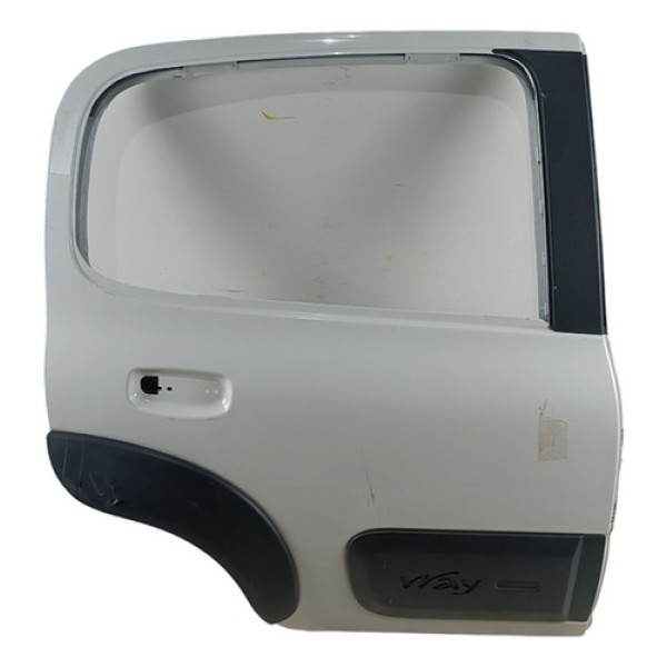 Porta Traseira Direita Uno Way 2011 A 2021 C/ Furo Moldura Traseira Direita Branco