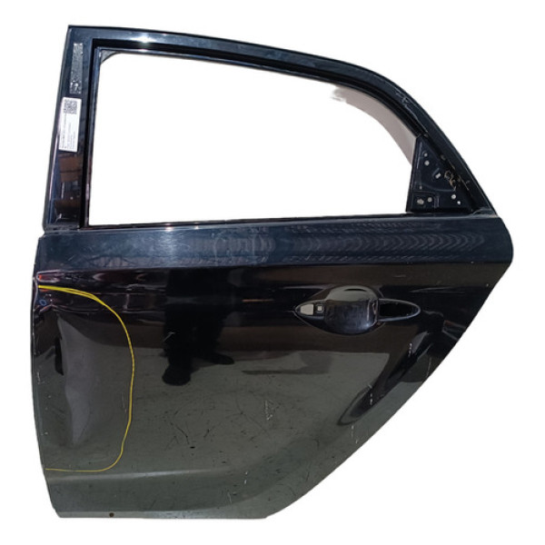 Porta Traseira Esquerda Hb20 Hatch 2013 A 2019 C/detalhes Traseira Esquerda Preto
