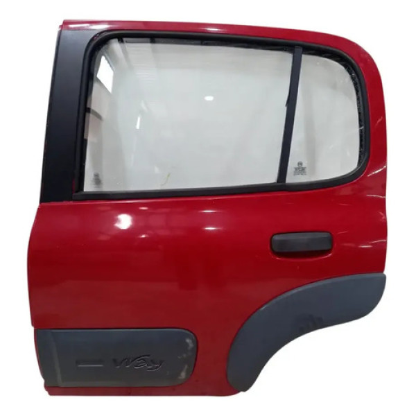 Porta Traseira Esquerda Uno Way 2011 A 2021 C/ Furo Moldura Traseira Esquerdo
