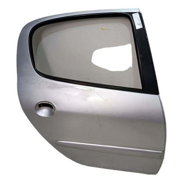 Porta Traseira Direita Peugeot 206 207 Passion Traseira Direita Prata