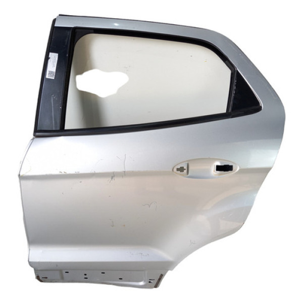 Porta Traseira Esquerda Ecosport 2013 A 2021 C/detalhes Traseira Esquerdo Prata