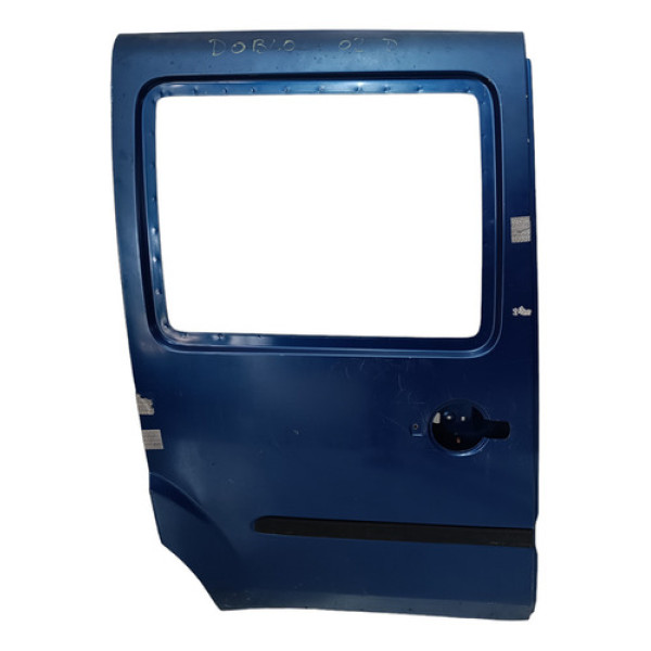 Porta Lateral Traseira Direita Doblo 2002 A 2021 Traseira Direita Azul