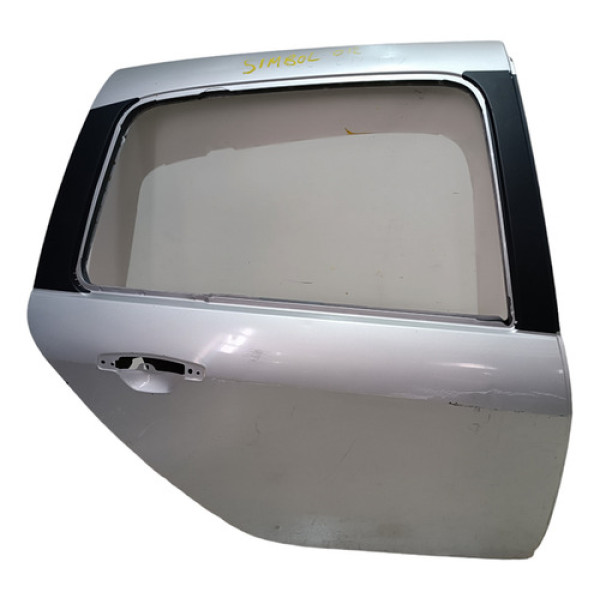 Porta Traseira Direita Symbol 2009 2010 A 2013 Traseira Direita Prata