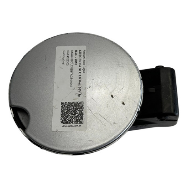 Portinhola Tanque Combustível C4 Hatch 2008 2009 10 A 2013 Prateado 2012