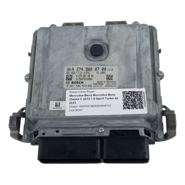 Módulo Injeção Code Mercedes Classe C180 1.6 Cod.a2749000700