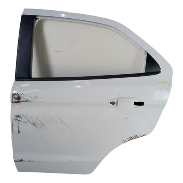 Porta Traseira Esquerda Ka 2015 A 2021 C/detalhes Traseira Esquerdo Branco