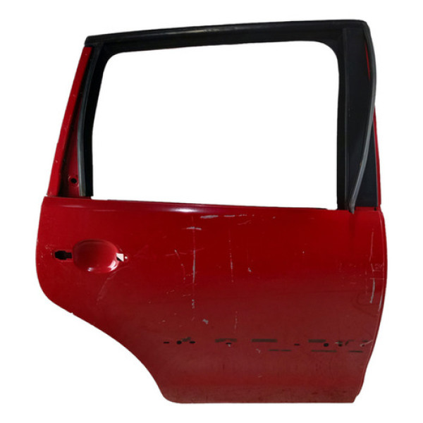 Porta Traseira Direita Polo Hatch 2003 A 2015 Traseira Direita Vermelho