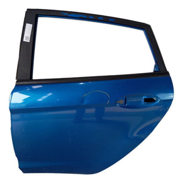 Porta Traseira Esquerda New Fiesta Hatch 2011/19 C/detalhes Traseira Esquerda Azul