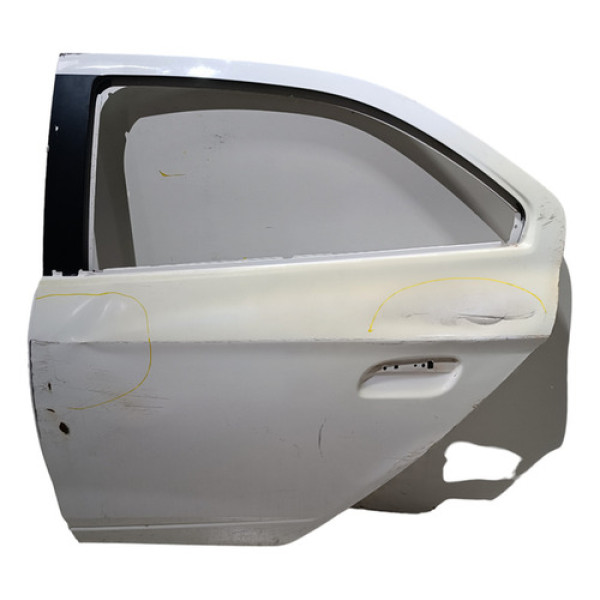 Porta Traseira Esquerda Onix Prisma 2013 A 2020 C/detalhes Traseira Esquerdo Branco