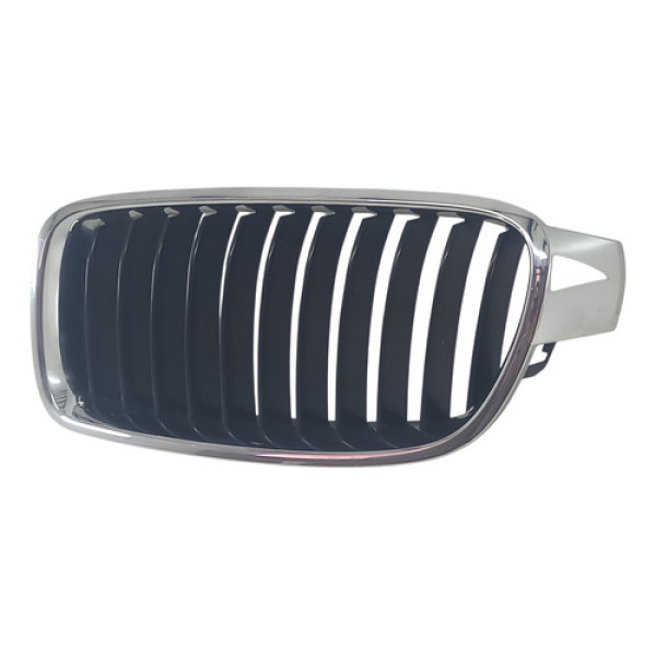 Grade Esquerda Bmw Série 3 F30 316 320 328 2013 A 2015 Preto Brilhante