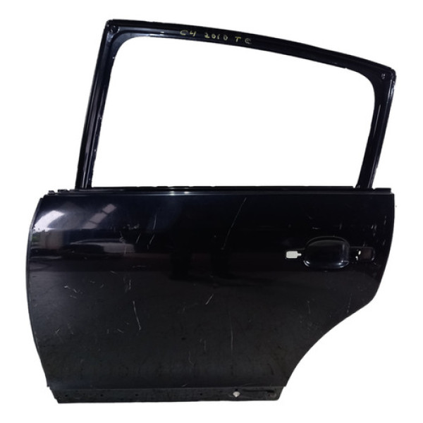 Porta Traseira Esquerda C4 Hatch 2008 2009 A 2013 Traseira Esquerdo Preto