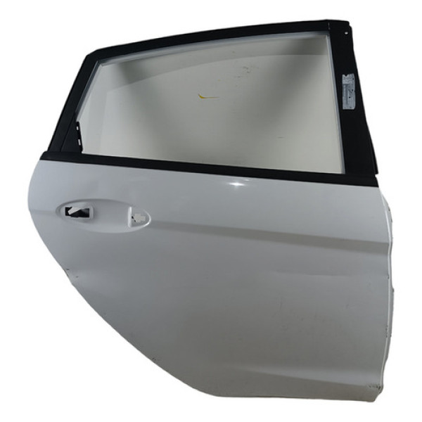 Porta Traseira Direita New Fiesta Hatch 2011a19 C/detalhes Traseira Direita Branco