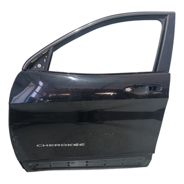 Porta Dianteira Esquerda Cherokee 2014 A 2015 Dianteira Esquerdo Preta
