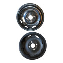 Par Roda Ferro Aro 13 4 Furos Fumagali Gm Celta Corsa 2004 Preto Brilhante/preto Fosco