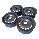 Jogo Roda Ferro Aro 14 4 Furos Gm Corsa Joy 2006 Original  Preto Fosco