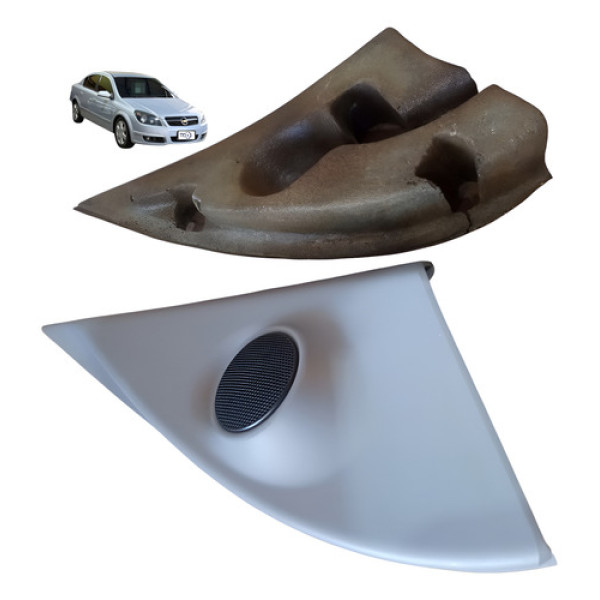 Moldura Interna Retrovisor Direito Gm Vectra Elegance 06 11 Cinza Claro