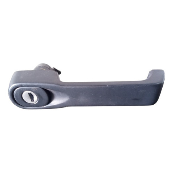 Maçaneta Externa Porta Esquerda Motorista Fiat Fiorino 2003 Preto Dianteira